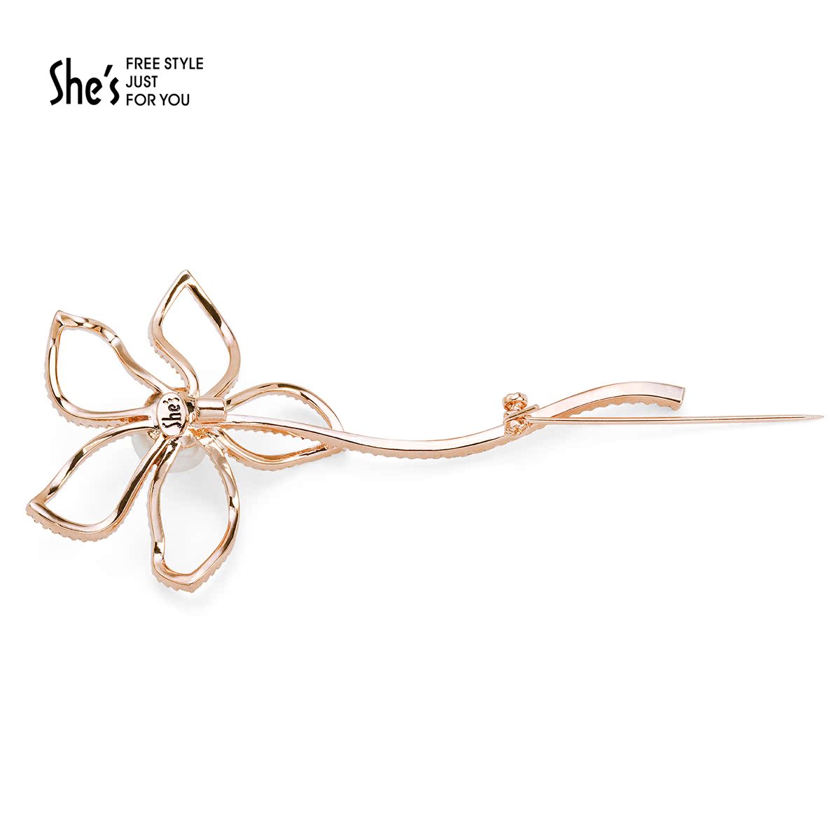 Broche femme SHES en Zircon diamant - Ref 1187581 Image 3