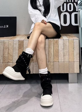 2026新款真皮马丁靴女厚底增高磨砂皮短靴英伦风松糕小个子机车靴