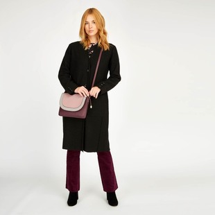 大码 英国高端长款 呢子外套大衣女 开衫 奢华高温压片纯羔羊毛长袖