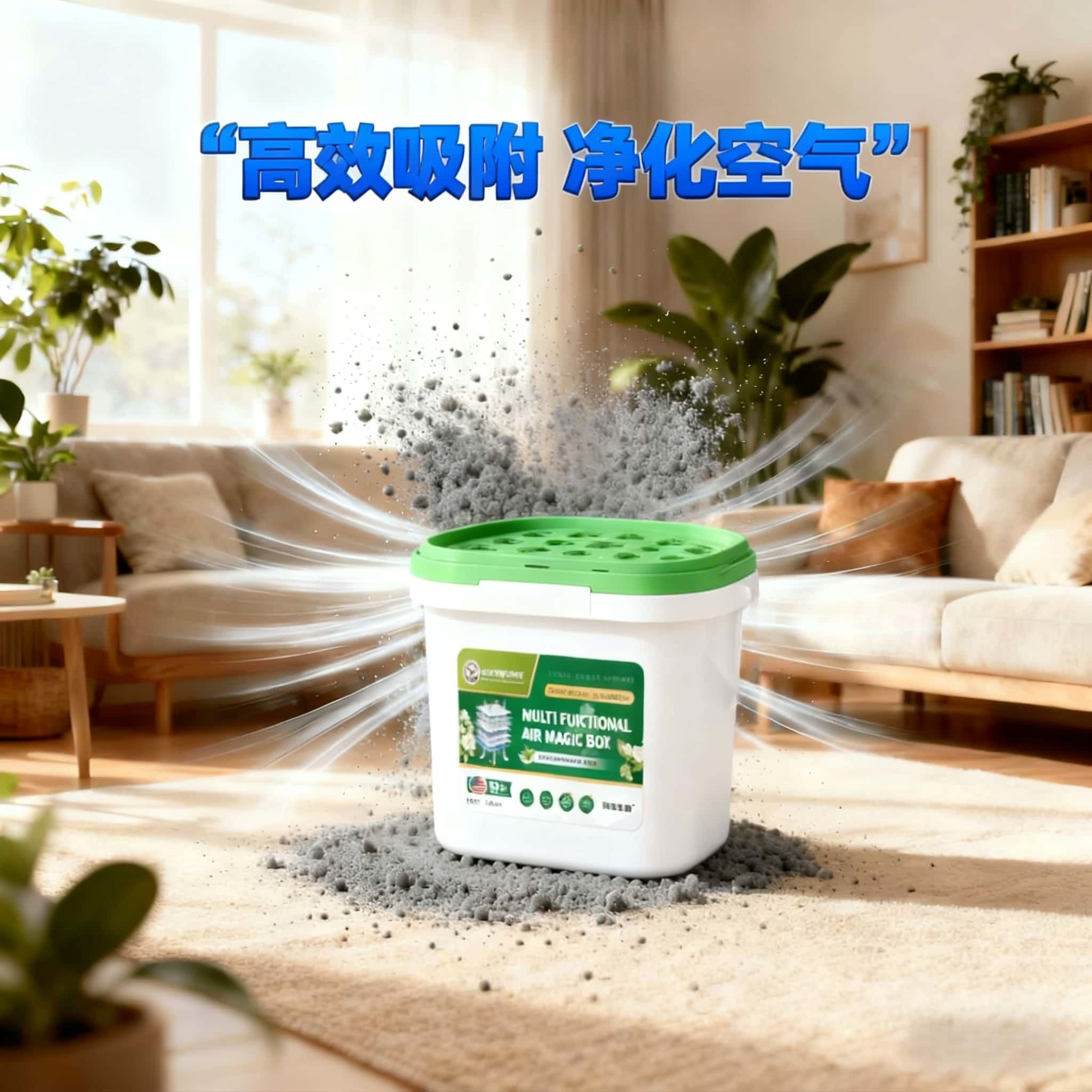 家用除尘净化空气超强吸附灰尘清洁空气吸附灰尘毛发