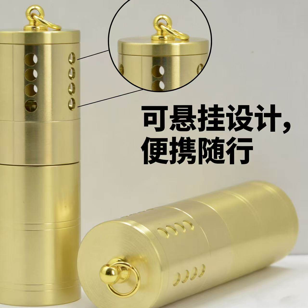 2026网红小怀炉冬季便捷暖手散热式随身携带温暖怀炉黄铜散热