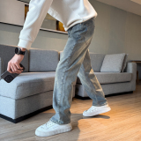 四季款牛仔裤男潮牌复古休闲百搭宽松显瘦弹力直筒长裤子185P65，男装牛仔裤，星座1102