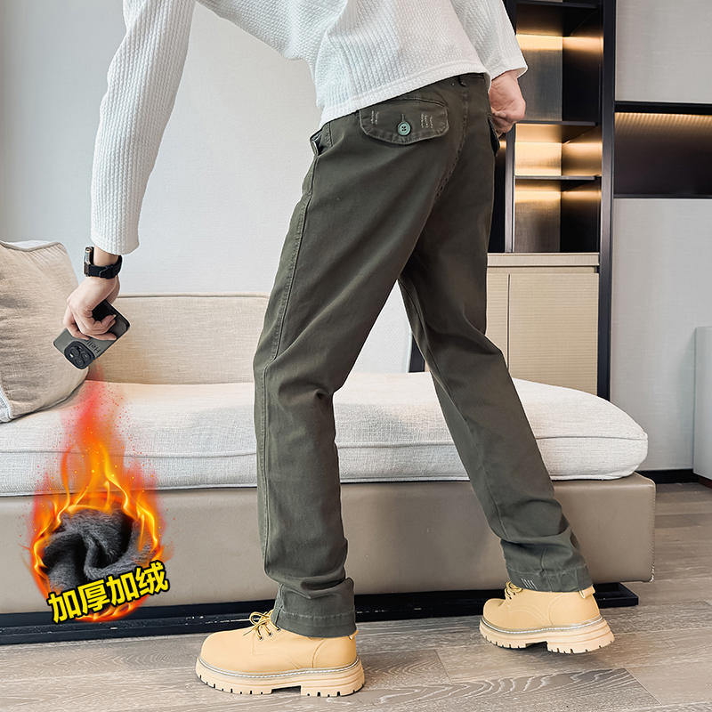 四季大货美式可调节水洗破坏耐磨直筒做牛仔裤男K1006P65加绒P75，男装牛仔裤，星座1102