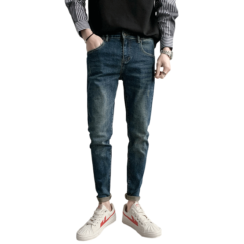 复古牛仔裤男潮牌直筒美式休闲痞帅弹力修身裤子2025新款135P55,男装牛仔裤,星座1102