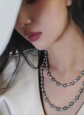 贝壳珍珠项链女轻奢高级感