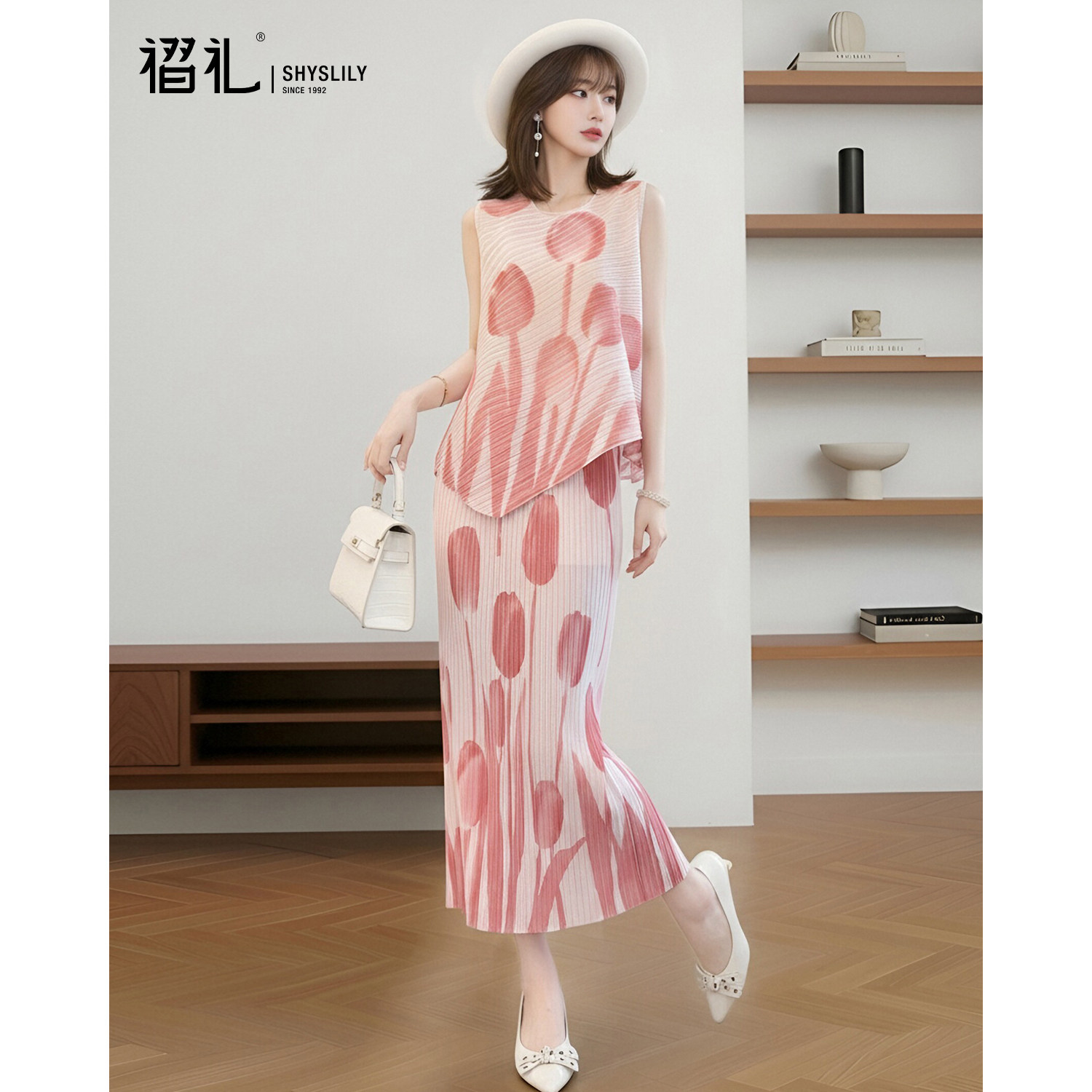 三亚海边度假背心上衣套装女夏季图片