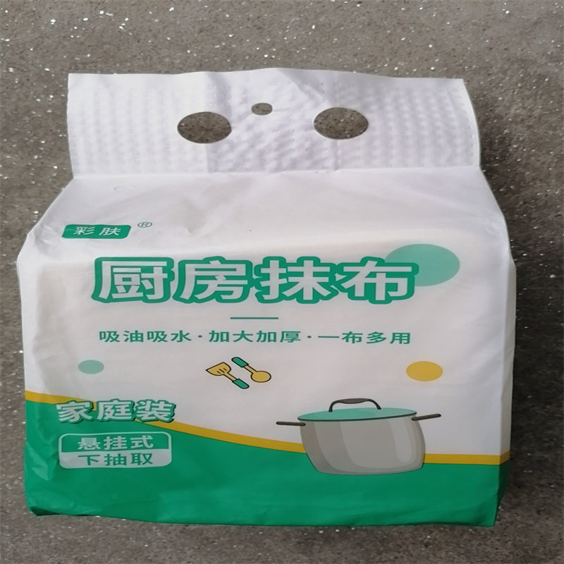 彩肤悬挂抽取式厨房抹布家庭装纸巾可水洗擦脚布懒人抹布洗碗布巾图片