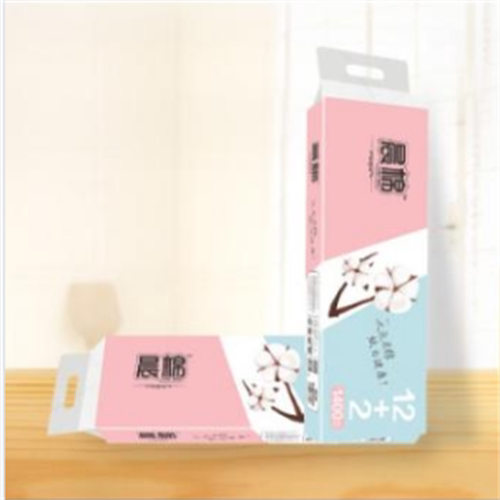 晨棉2.8斤可湿水无芯卷纸14卷筒纸4层加厚卫生纸巾原生木浆柔母婴