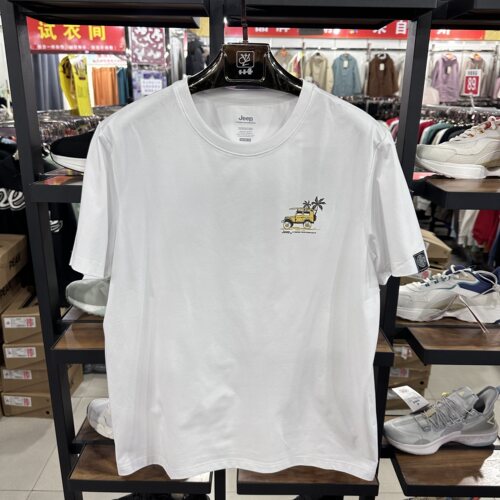 Jeep吉普夏季男短袖圆领T恤休闲时尚运动舒适半袖上衣J322194542
