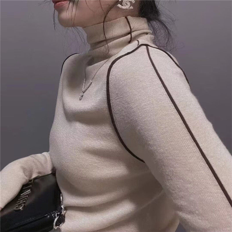 衣唯硕秋冬高领针织打底衫女上衣