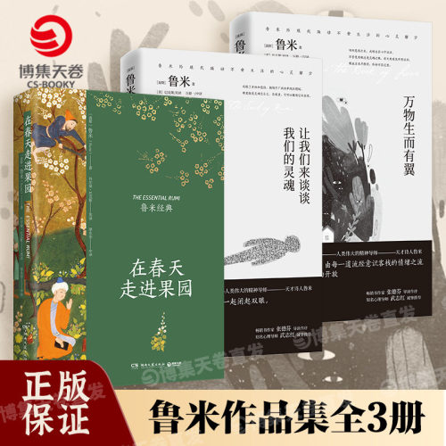 【官方正版】在春天走进果园  鲁米诗集 鲁米的诗 外国诗歌集 让我们来谈谈我们的灵魂 万物生而有翼博集天卷