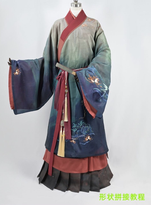 汉服纸样服装制版定制样衣图纸