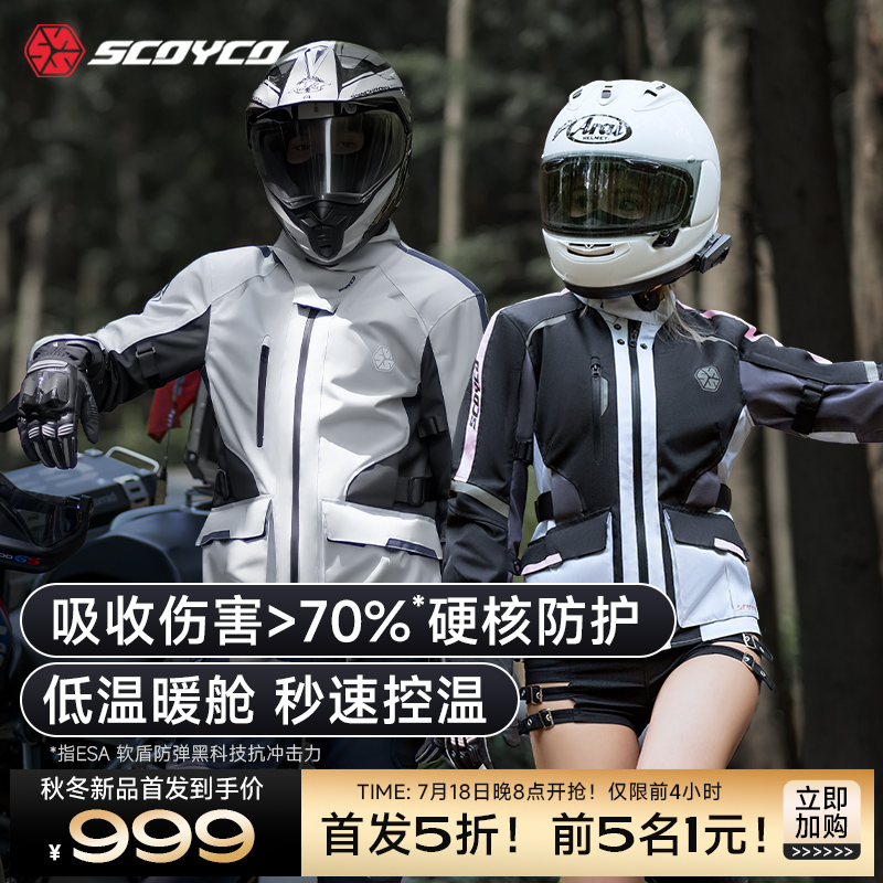 赛羽四季防水保暖防摔防护骑行服