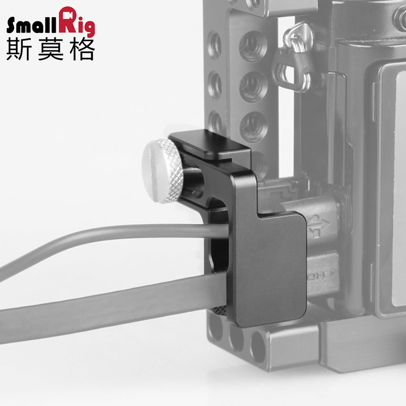 スモッグSmallRig 1822 HDMIケーブルは一眼レフカメラのモニターのウサギのケージのインターフェイスの線の固定器を挟みます。