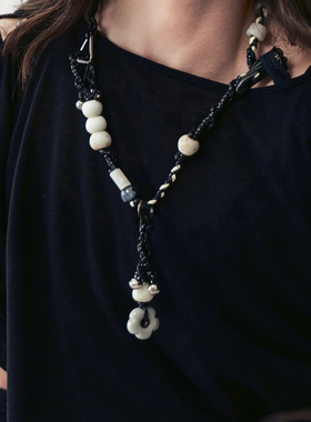 原创手工编织琉璃串珠项链