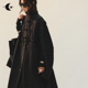 暗章枢仪 中式 盘扣格纹拼接斗篷新款 创世纪元 长款 风衣外套女