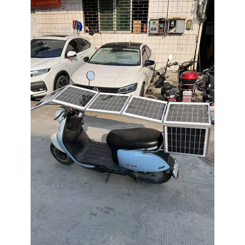 太阳能电动车充电机后备箱48v60v72太阳能充电器电动车充电光伏板