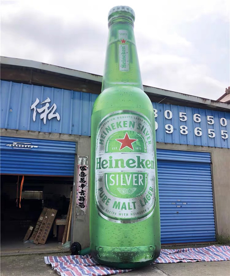 定制大型充气闭气酒瓶气模行走广告啤酒红酒白酒饮料瓶卡通吉祥物