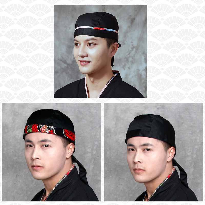 日式海盜頭巾帽百搭廚師服務員系帶可以調節透氣舒適居家棉麻材質在類目 女裝/女士精品, 套裝/學生校服/工作制服, 酒店工作制服中 - 來自Buy2taobao.com提供專業的淘寶代購服務