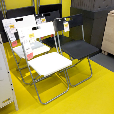 宜家德尔折叠椅客厅时尚办公休闲