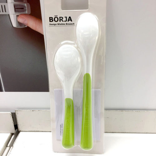 宜家 波利亚 喂饭勺和婴儿勺 儿童宝宝勺子饭勺 宜家儿童餐具