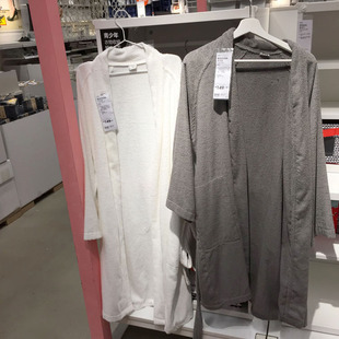 宜家 罗克翁 浴衣 浴袍 浴巾 纯棉浴袍 男女浴衣成人全棉吸水浴袍