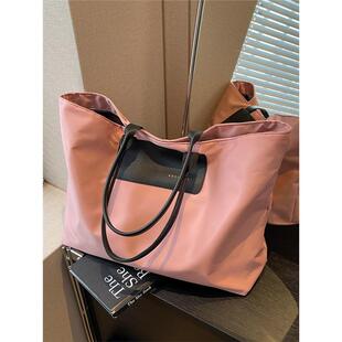 手提袋大容量上班通勤托特包女士出差轻便旅游行李包女短途旅行包