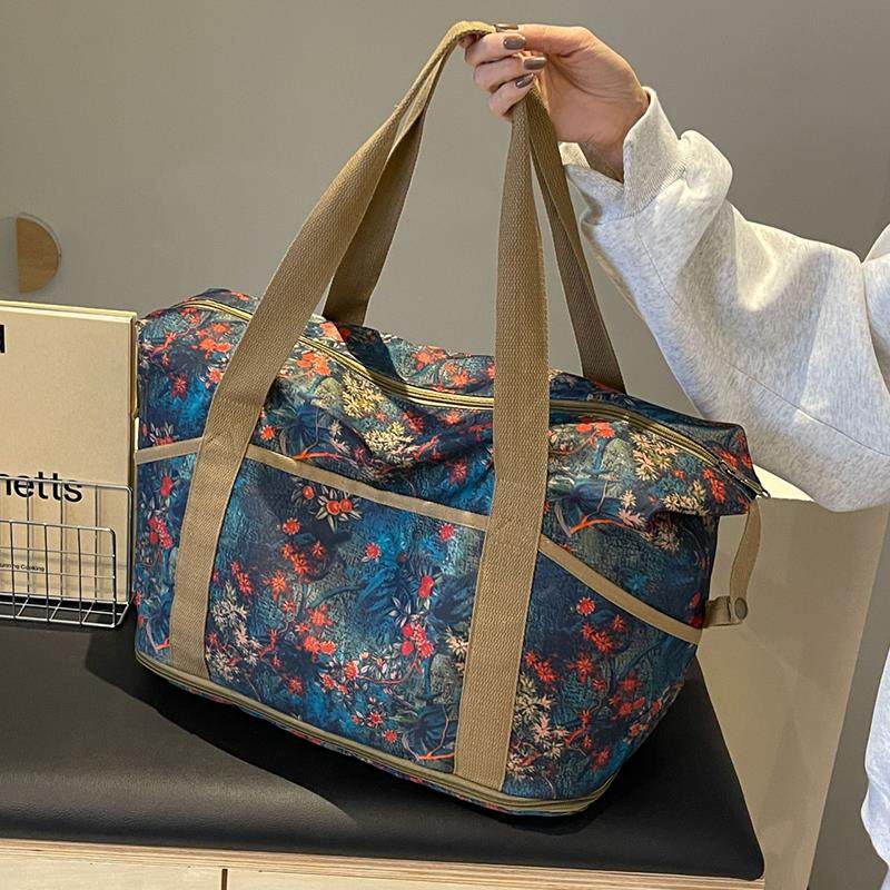 旅行包大容量行李袋手提包装衣服待产收纳包女可扩展复古旅游袋子,箱包皮具/热销女包/男包,旅行袋,淘宝优惠券,粉丝福利购,淘宝优惠卷