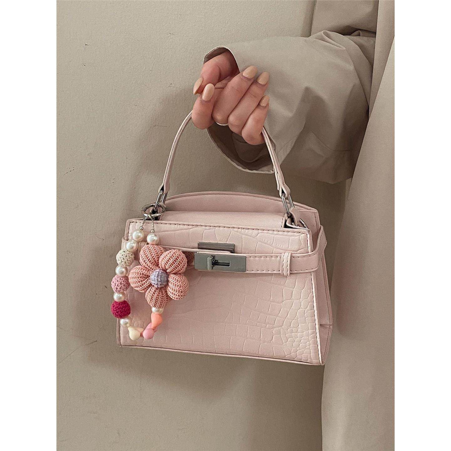 鳄鱼纹包包女式2026新款高级感小众外出小拎包百搭气质单肩斜挎包,箱包皮具/热销女包/男包,小方包,淘宝优惠券,粉丝福利购,淘宝优惠卷