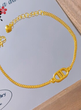 金店同款猪鼻子手链女款潮流百搭小众设计感轻奢时尚简约手链饰品