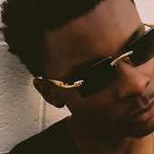 欧美复古无框切边墨镜男女潮朋克风金属小方框长方形窄框太阳眼镜