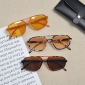 防紫外线太阳眼镜 欧美网红小脸显瘦复古茶色墨镜女潮个性 夏季 新款