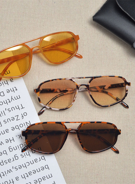 防紫外线强光蛤蟆镜复古男女双梁