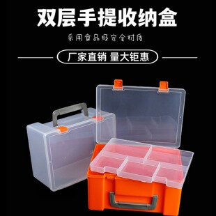 手提双层AI人工智能教育电子积木编程块零件收纳盒兼无人机整理盒