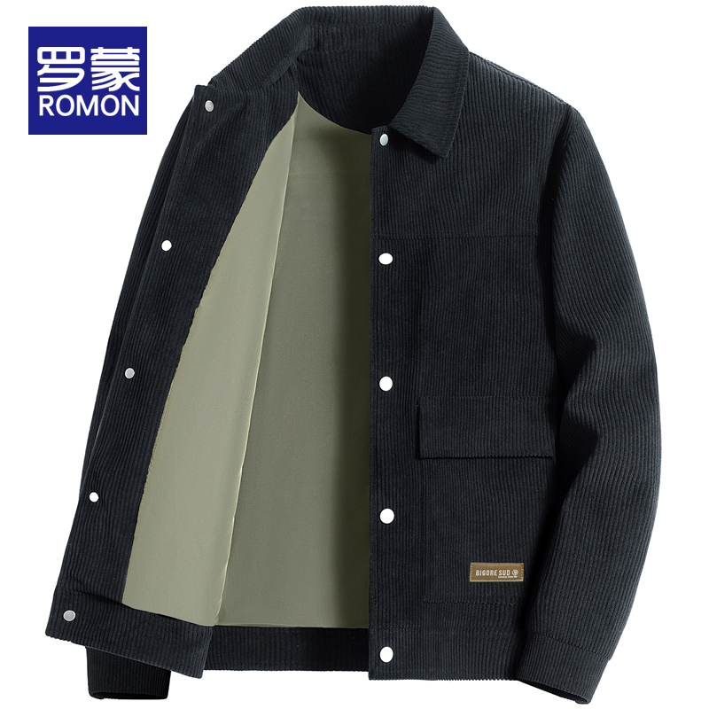 罗蒙2025新款春秋夹克外套男