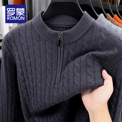 罗蒙套头柔软舒适亲肤毛衣