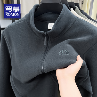 罗蒙立领秋冬宽松夹克