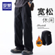 裤 运动休闲裤 男士 新款 罗蒙加绒工装 直筒宽松冲锋裤 秋冬季 潮牌美式