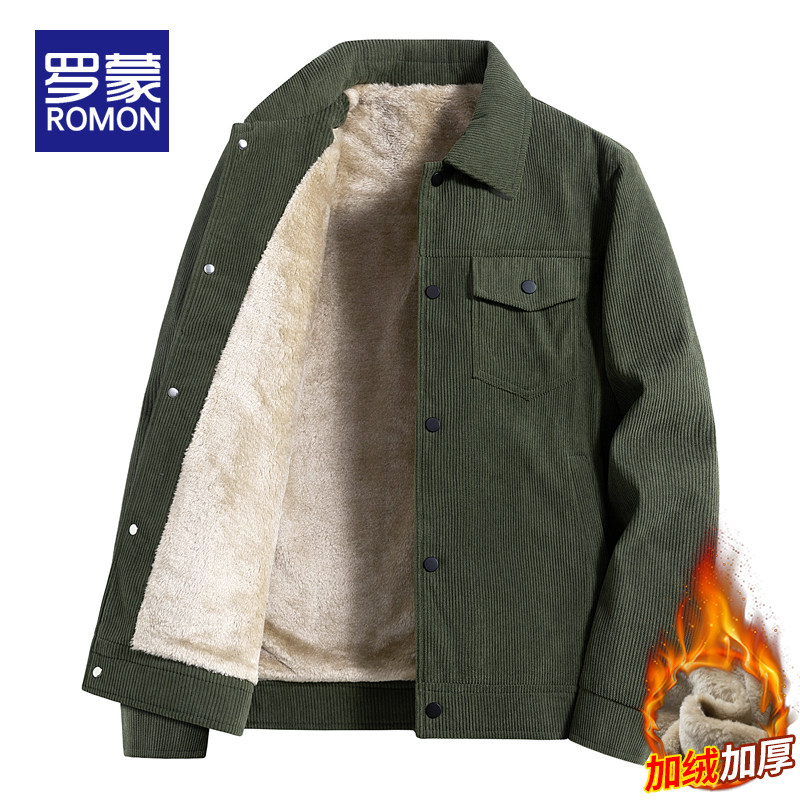 罗蒙翻领秋冬标准夹克