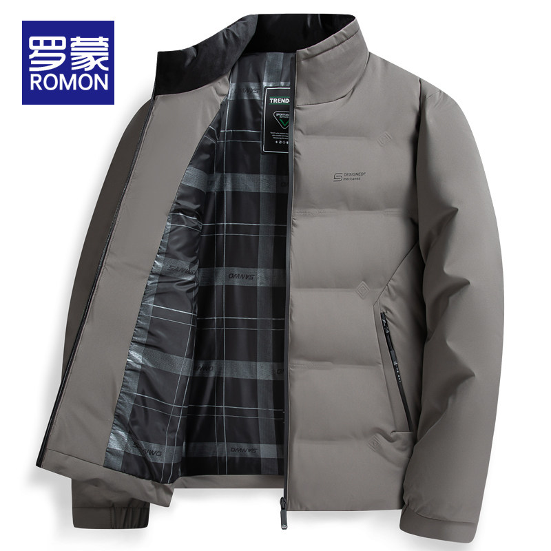 罗蒙棉衣男士冬天2026新款休闲棉袄中老年爸爸装冬季外套羽绒棉服