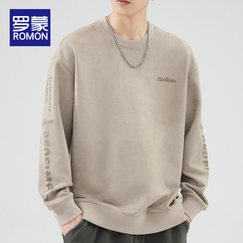 罗蒙秋季潮牌男士卫衣卫衣