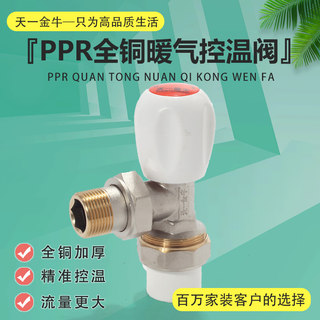 天一金牛 PPR温控阀 散热器暖气片阀门 暖气片角阀 PPR控温阀门