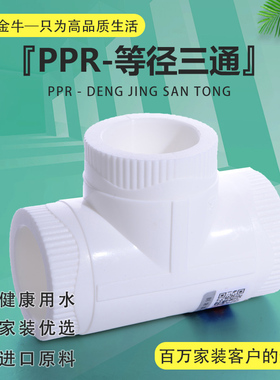 天一 金牛高品质家装 PPR等径三通20 4分 6分 1寸 PPR水管配件