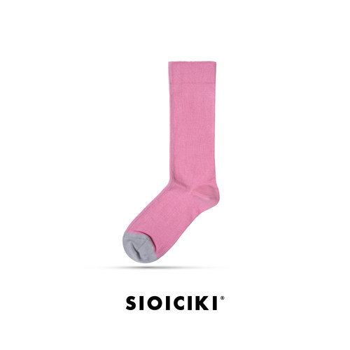 SIOICIKI花瓣粉中筒袜