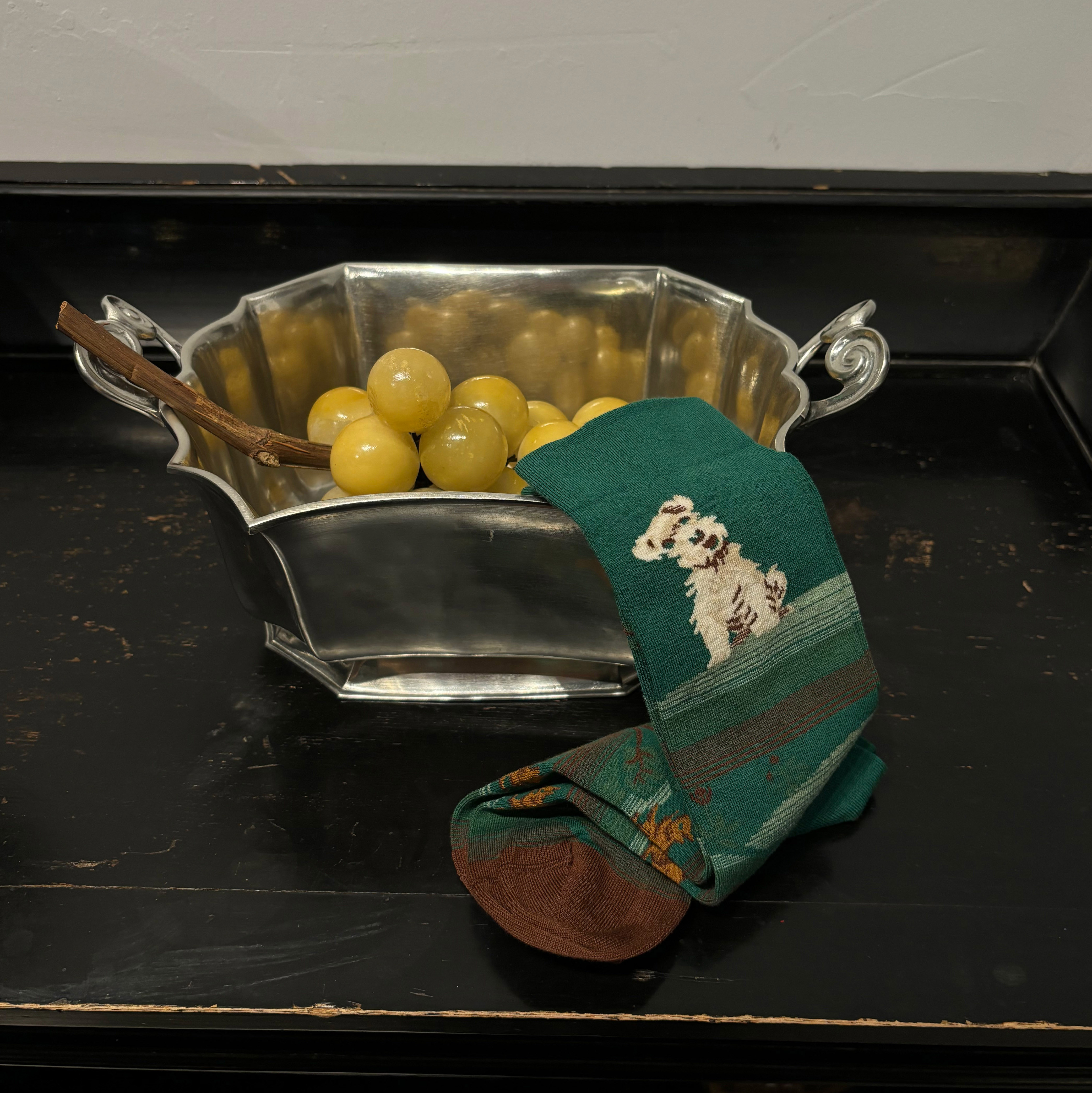 sioiciki狗狗图案设计师中筒袜