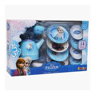 现货 美国Disney迪士尼Frozen冰雪奇缘艾莎下午茶过家家玩具套装