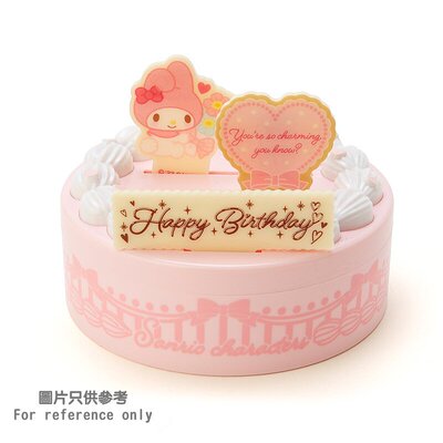 现货 日本Sanrio三丽鸥限定Melody生日蛋糕/纪念蛋糕收纳盒礼物盒