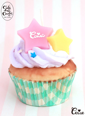 现货 日本Cerise手工制限定款梦幻逼真甜品蛋糕蜡烛摆件装饰