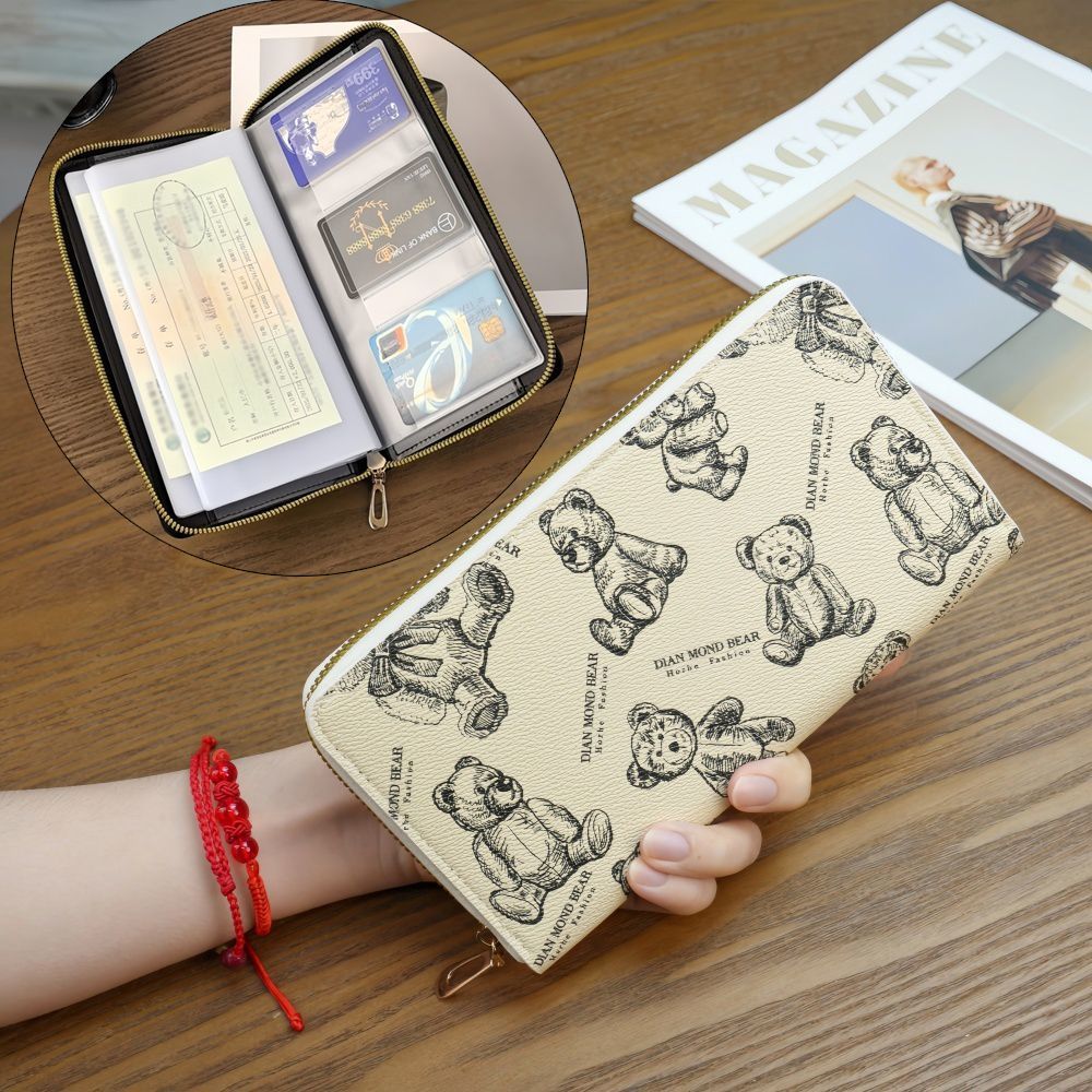 存单收纳本票据收纳册家庭理财银行存款单支存单收纳夹多卡位卡包