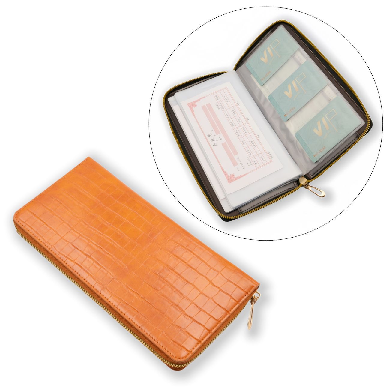 定期存单存折2026新款收纳钱包卡包存折卡位大容量支票票据纪念币